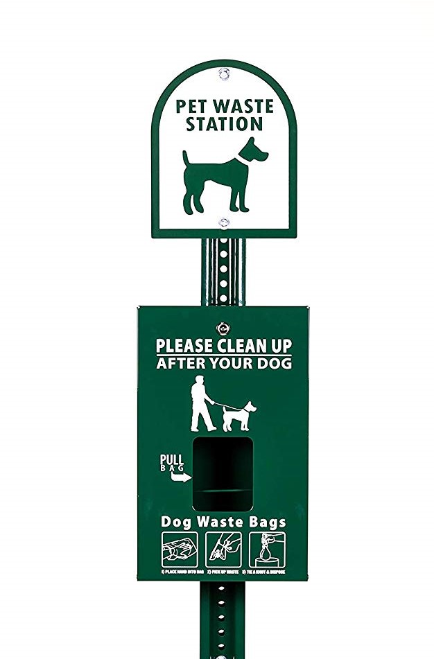 Pet Waste Station Installation / Dog Waste Station Locking Bag Storage